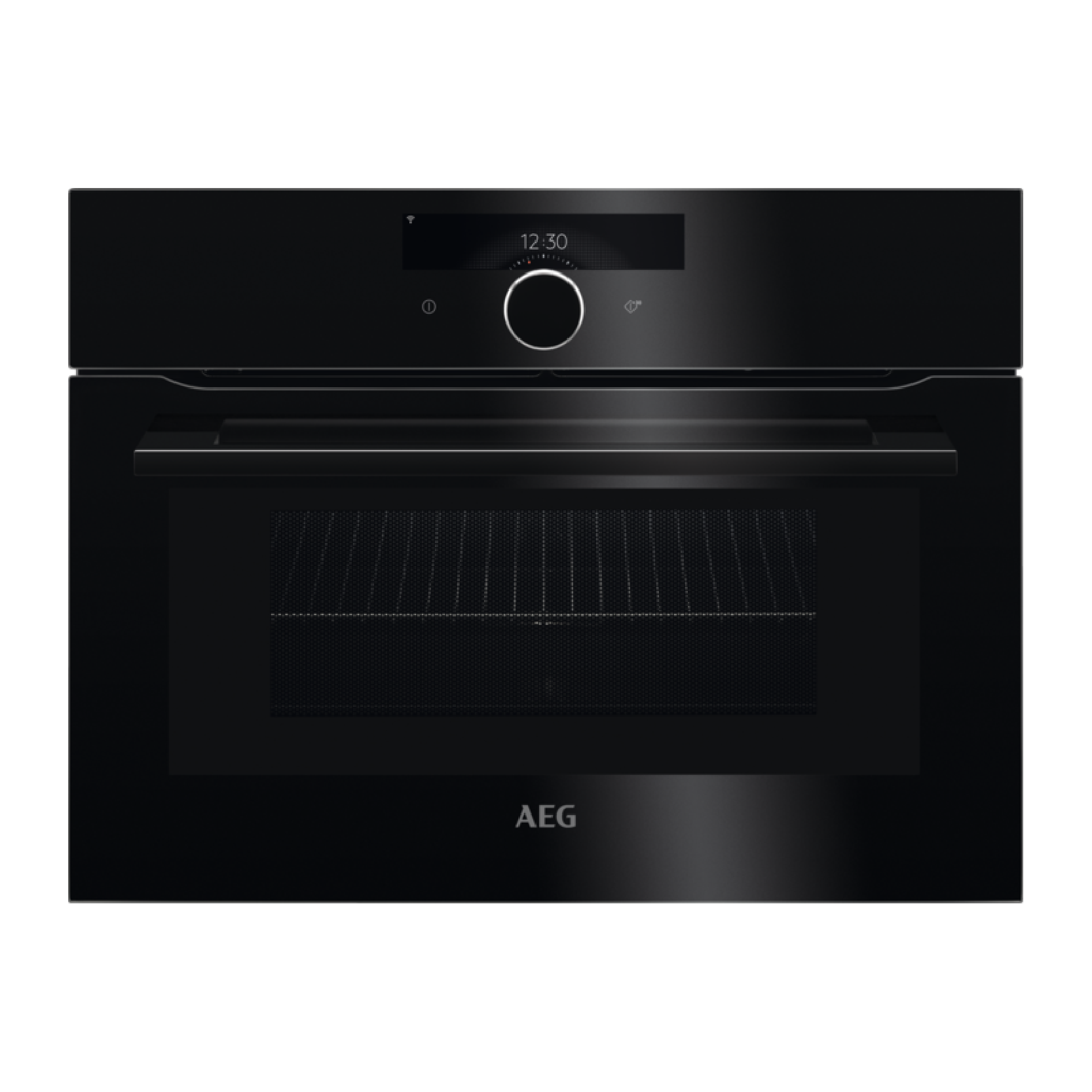 COMPACT MULTIFUNCTION OVEN WITH MICROWAVE AND COMMAND WHEEL AEG | KMK968000B
