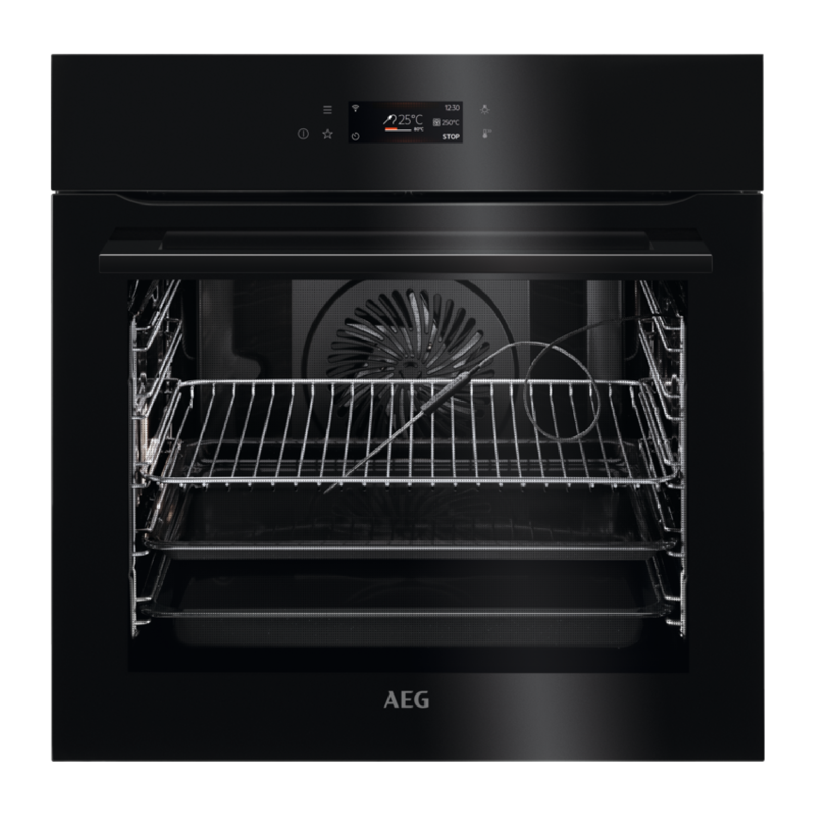 MULTIFUNCTION PYROLYTIC SELF-CLEANING OVEN WITH TOUCH CONTROLS AEG | BPK748380B