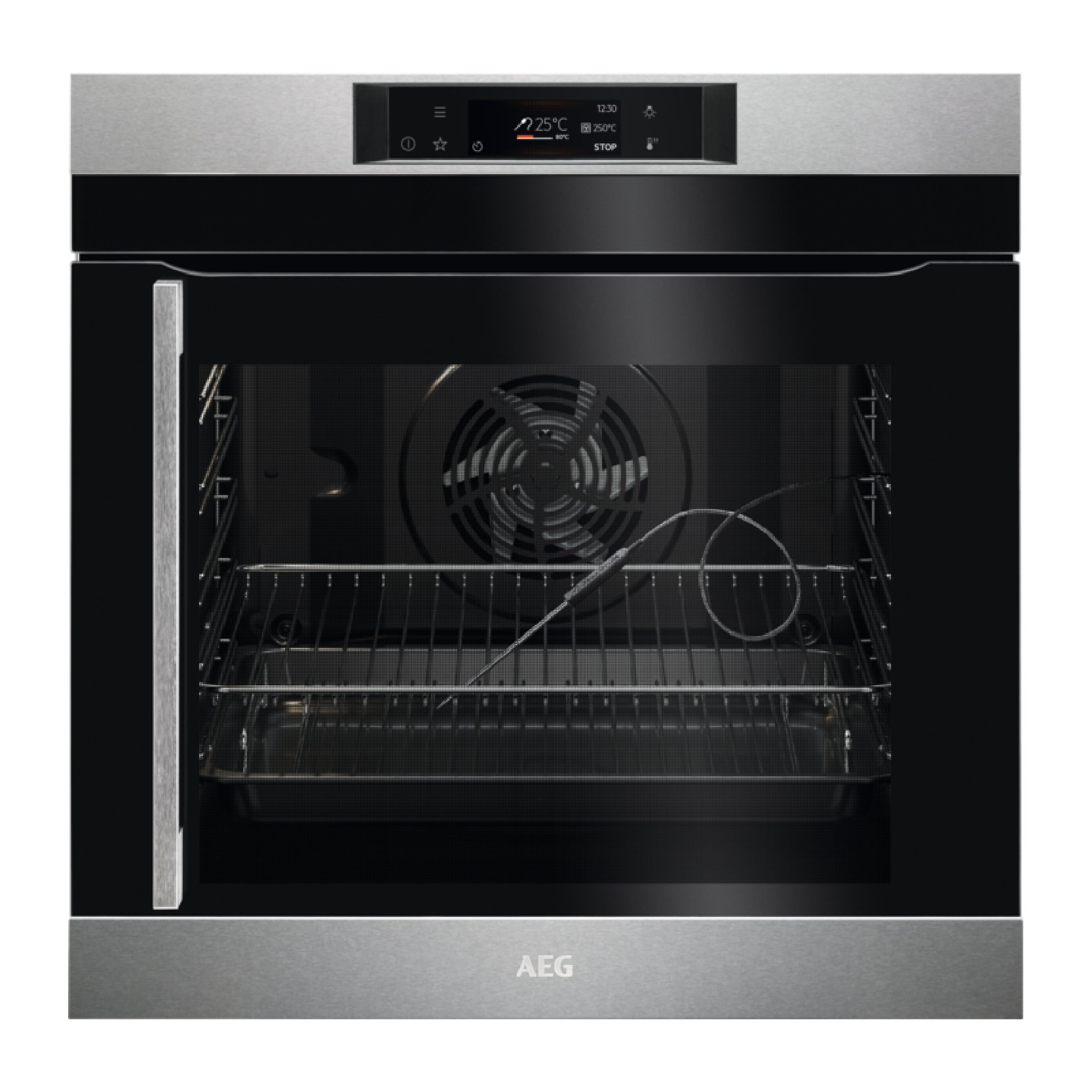 SENSECOOK PYROLYTIC OVEN RIGHT SIDE OPENING WITH TOUCH CONTROLS AEG | BPK742R81M